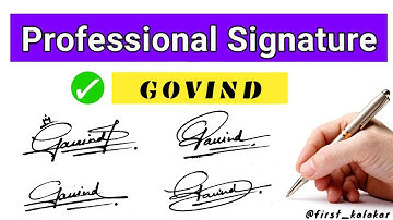 Govind name signature style | Signature of letter G | G letter signature tutorial | G signature