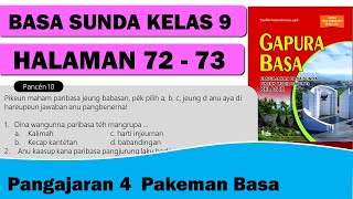 SUNDANESE LANGUAGE CLASS 9 PAGES 72-73 LANGUAGE GATEWAY