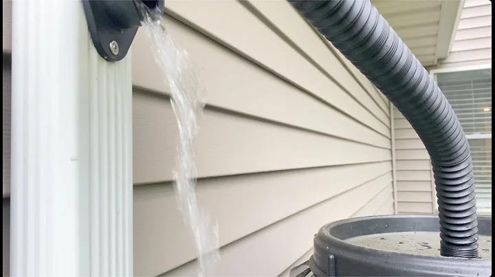 Water barrel build on a wooden stand