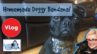 How to Make a Dog Bandana! Handmade DIY Doggy Bandana! Budget Dog Bandana, Dog Clothes Made Easy