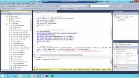 SQL SERVER 2014 - Audit