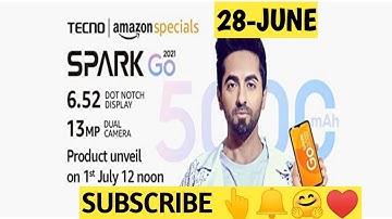 Amazon Tecno Spark Go Quiz Answers Today | Win Tecno Spark Go | 28 June 2021