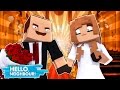 THE NEIGHBOUR GETS MARRIED! Minecraft HelloNeighbour Wedding w/LittleKellyandTinyTurtle (Roleplay)