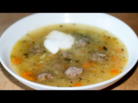 Щи из квашеной капусты с фрикадельками  Sauerkraut Soup with Meatballs Shchi