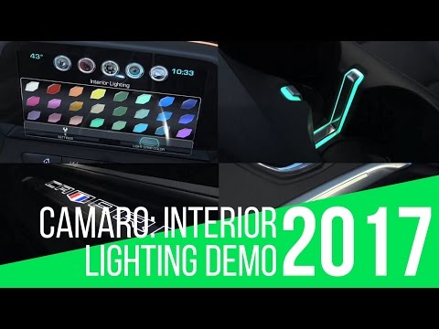 2017 Chevrolet Camaro Interior Spectrum Lighting Demo Youtube