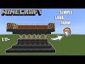 How to make simple Lava farm in minecraft | 1.17 lava farm