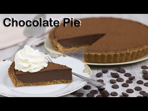 Chocolate Pie: Torta de Chocolate cremosa | Receita Sandra Dias