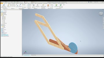 synthesis of four bar mechanism with three desired positions and two predefined hinges - inventor