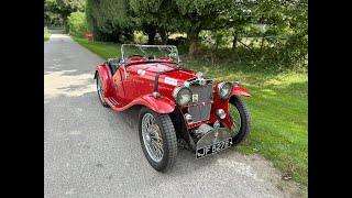 1933 MG J2 supercharged, extensive competition history offered by Robin Lawton Vintage. Classic Cars
