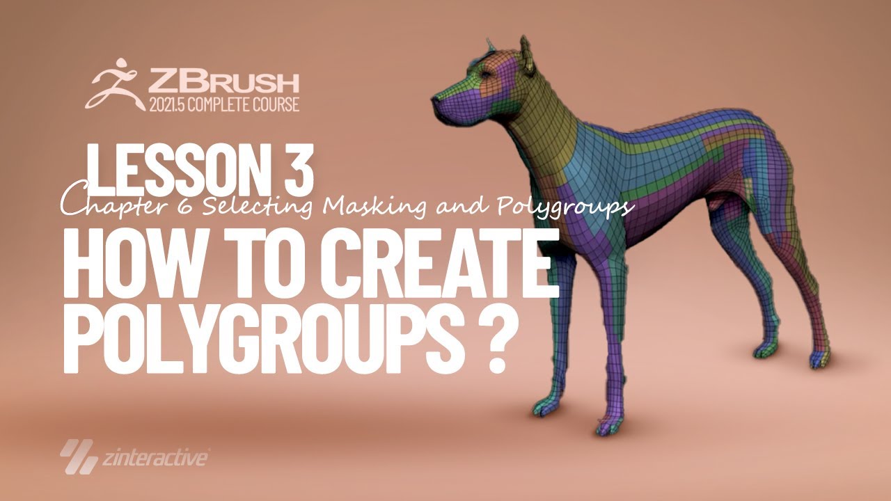 how to make polygroups in zbrush