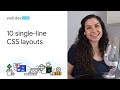 10 modern layouts in 1 line of CSS