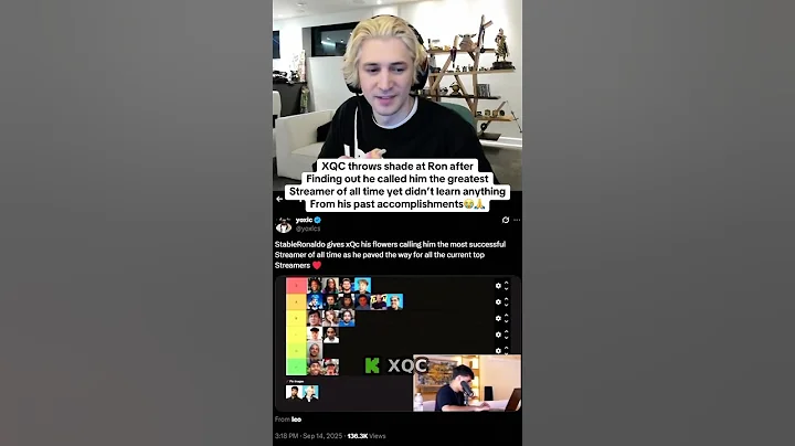 XQC throws shade at Stable Ronaldo after he didn’t learn anything from him #xqc #stableronaldo #faze