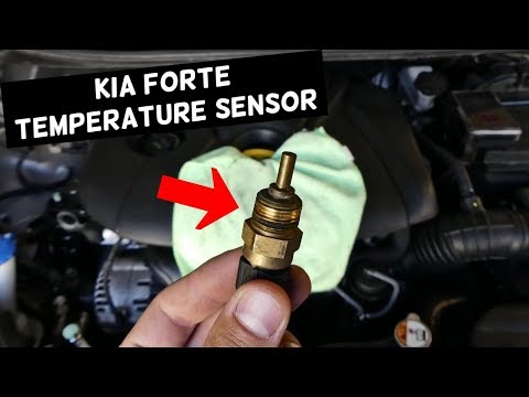 HOW TO REPLACE COOLANT WATER TEMPERATURE SENSOR ON KIA FORTE