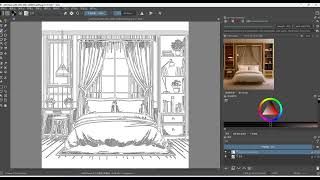 Tutorial 4:Transforming Interior Objects Into Specific Materials With Krita《用 Krita 轉換室內物件材質》