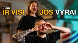 Mantas Katleris Aš Labai Stengiuos Bent Taip Atrodyt Goda Ir Visi Jos Vyrai