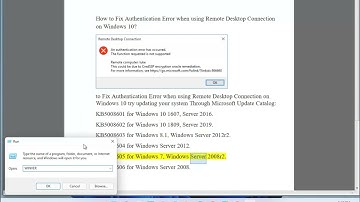 Fix Authentication Error when using Remote Desktop Connection on Windows 10