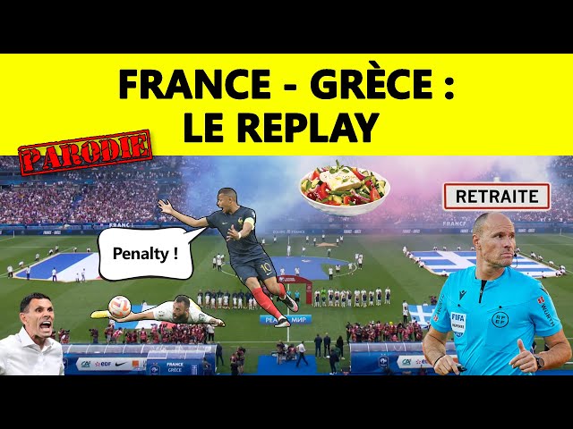 ⚽ France - Grèce : le replay ▶️ (parodie) [Qualifications EURO 2024] class=
