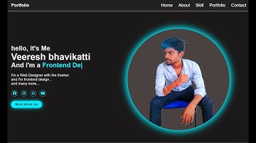 Portfolio Website Using HTML, CSS & JavaScript | Complete Build.#project #html #css #javascript