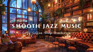 Soft Jazz Music ☕Cozy Coffee Shop Ambience for Work, Studying ⁓ Smooth Piano Jazz Instrumental Music