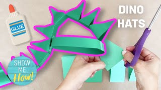 🦖 Cretaceous Costume Craft 👒 | Dino Hats | Show Me How Parent Videos Resimi