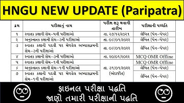 પરીક્ષાઓની પદ્ધતિ થઈ ફાઇનલ  || જાણો તમારી પરીક્ષા પદ્ધતિ || New Exam Method Final ||