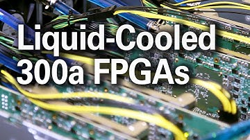 Four 300+ amp XUPVVP Liquid-Cooled FPGA Boards in TeraBox Server