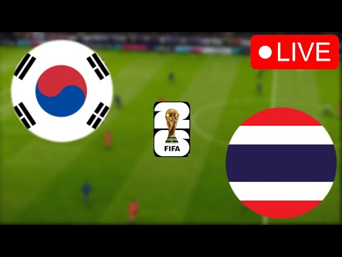 🔴Korea vs Thailand 한국 대 태국 LIVE 월드컵 예선 경기일 2024 비디오 게임 시뮬레이션