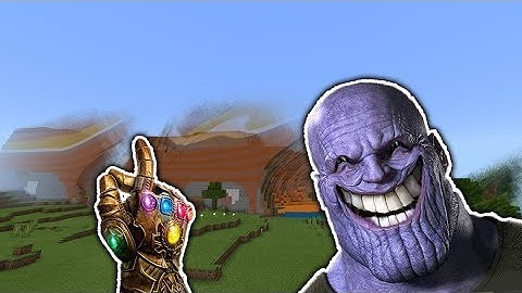 THANOS INFINITY GAUNTLET COMMAND BLOCK - Minecraft PE 1.12.0.6