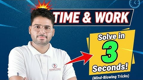 🔥 Solve Time & Work Questions in Just 3 Seconds | Smart Math Trick