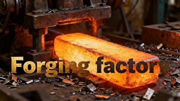 Inside the forging factory Industrial Heat and Sparks – Forging Slow Motion Aesthetics! #forging