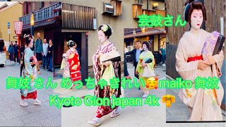 芸鼓さん舞妓 さん めっちゃきれいmaiko #舞妓  #maiko #kyoto Kyoto Gion japan 4k ..