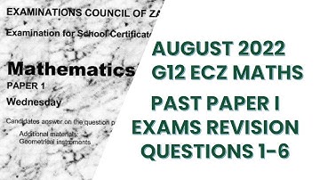 2022 GCE MATHEMATICS P1 SOLUTIONS Part 1