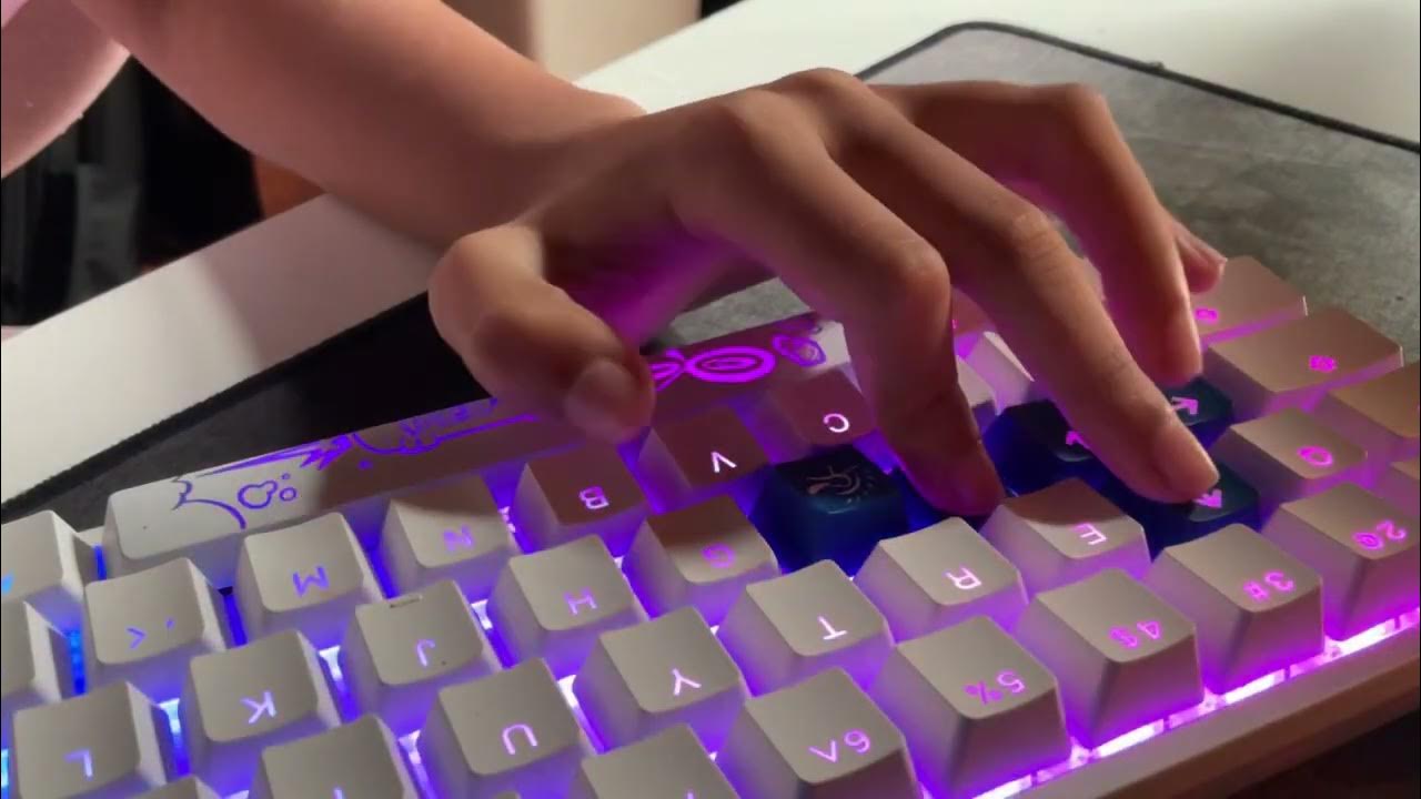 Keyboard ASMR relaxing💤 asus 165hz monitor Ducky one 2 mini keyboard