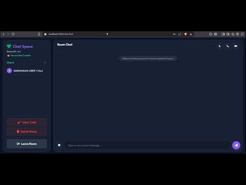 🔐 Secure Real-Time Chat & Video Calling System using Node.js, Socket.IO & WebRTC 🚀