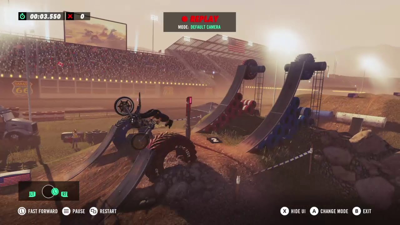 Trials Rising - Texas Turmoil DLC Stadium [All Diamond Medals]