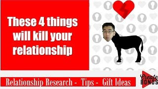 These four things will kill your Relationship - Relationship Research