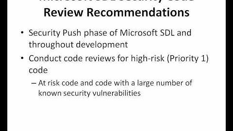 Security Development Lifecycle and Code Review Part 3