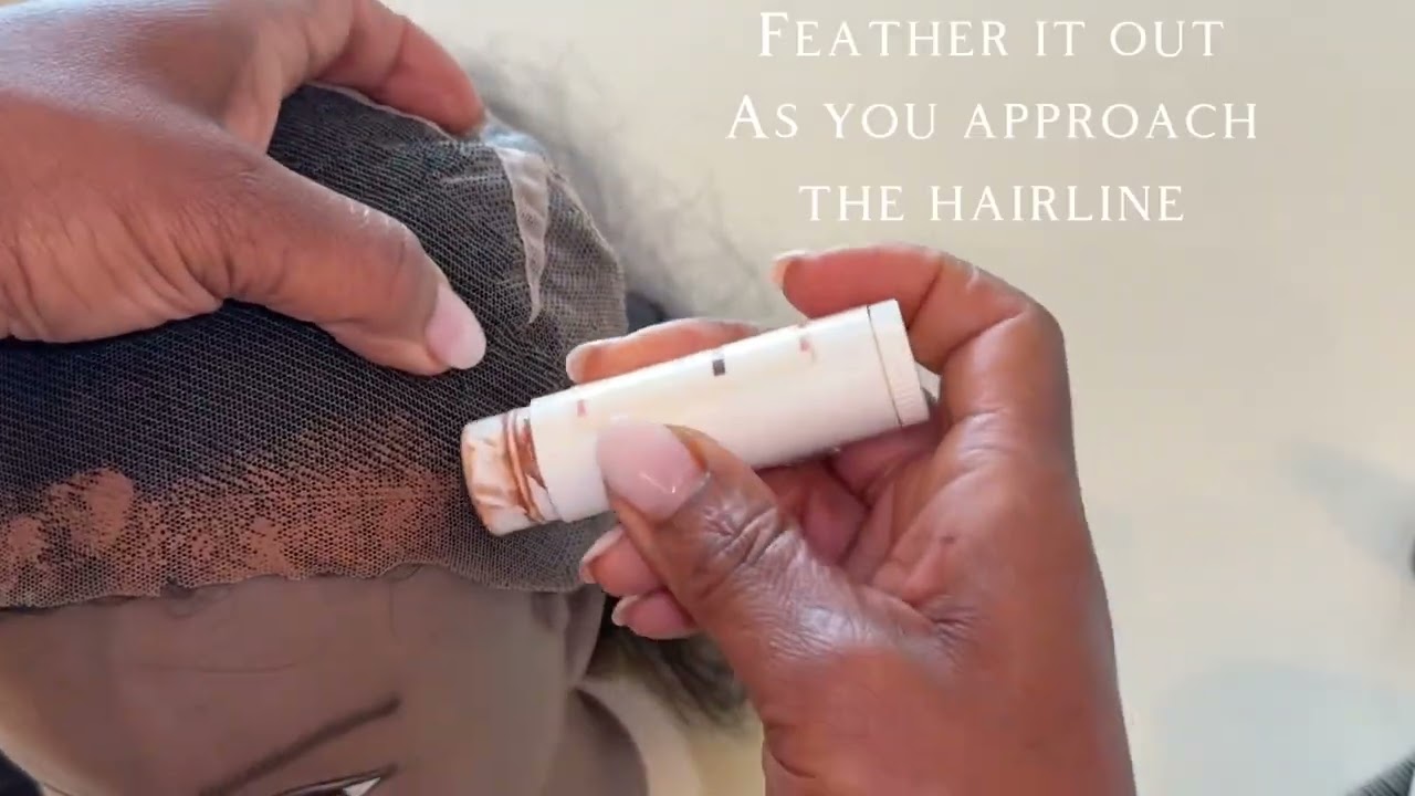 Achieve a flawless lace wig hairline with 