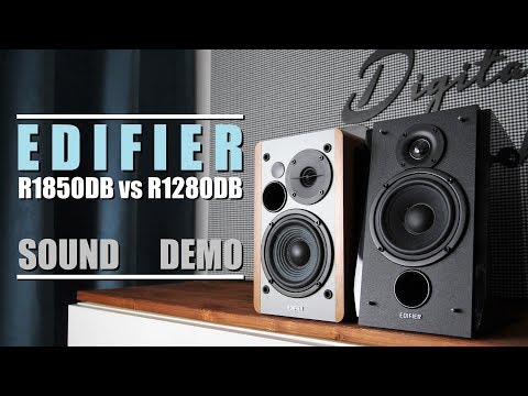 Edifier R1850DB vs Edifier R1280DB  ||  Sound Demo w/ Bass Test