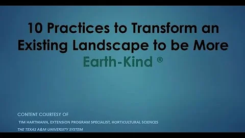 10 Ways to Make your Landscape EarthKind with Rebe...