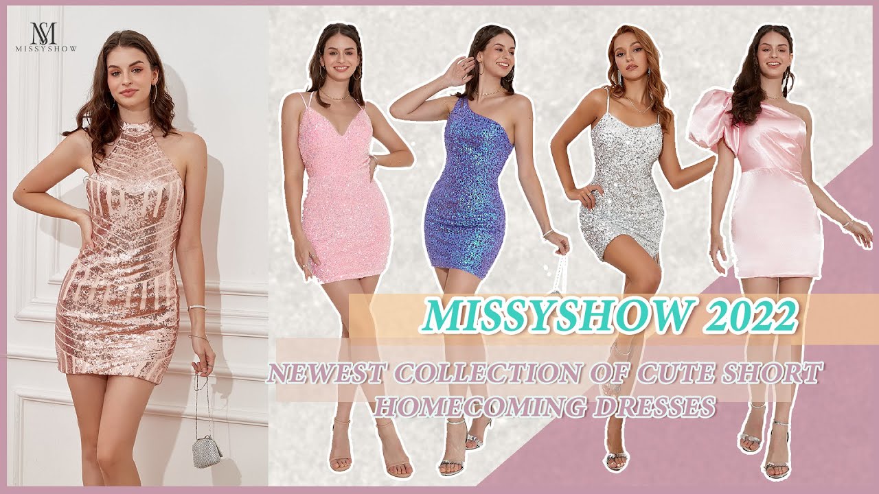 Missyshow 2022 Newest Collection of Cute Short Homecoming Dresses