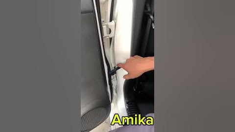 Xử lý tiếng kêu cọt kẹt khi mở của ô tô #amika #otoamika #mocuakeucotket
