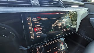 Drive Modes of the 2022 Audi etron | Audi Drive Select