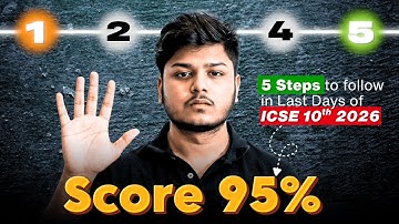 😱 Boards in 40 Days?! Here Are the ONLY 5 Steps You Need | ICSE Class 10 2026