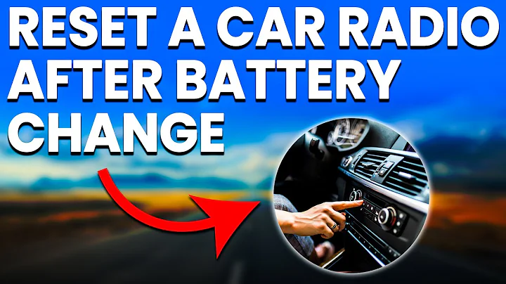 How To Reset A Car Radio After Battery Change (Simplified)