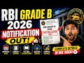 🚨 RBI Grade B 2026 Notification Out! | 60 Vacancies, ₹1.5 Lakh Salary & Eligibility