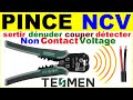 Pince  sertir dnuder couper dtection de tension fil lectrique ncv  tesmen  tws322 lectronique