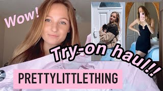 PrettyLittleThing clothing haul and try-on | Ashlee Meyer