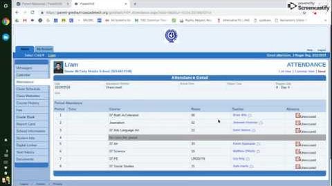 ParentVUE Attendance