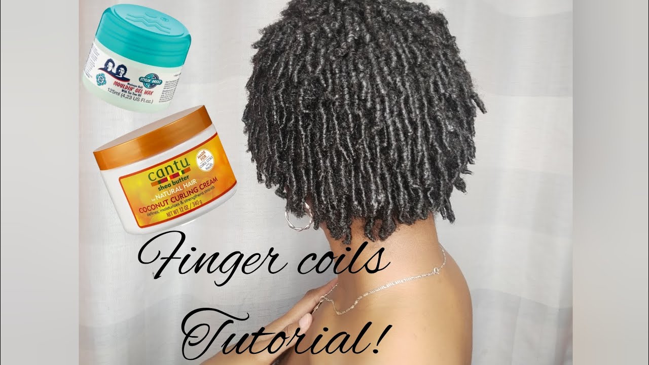 How to do finger coils | Best products to use+ Cantu curling cream ...